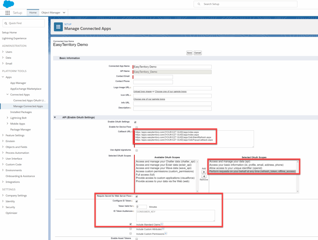 SalesforceConnectedAppsPage